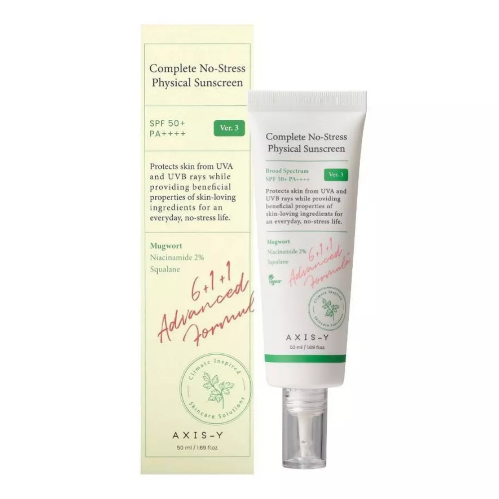 AXIS-Y Complete No-Stress Physical Sunscreen V.3 SPF 50 - 1.69 fl oz NWT Sealed